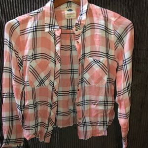 Pink button down